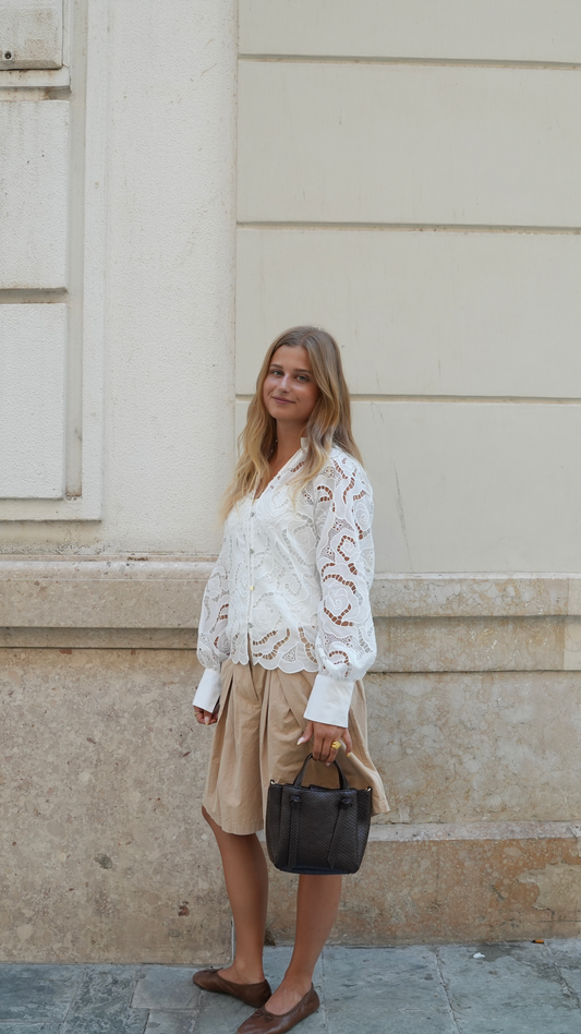 Rosalie Lace Blouse White