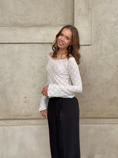Lau Lace Blouse White
