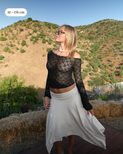 Lau Lace Blouse Black